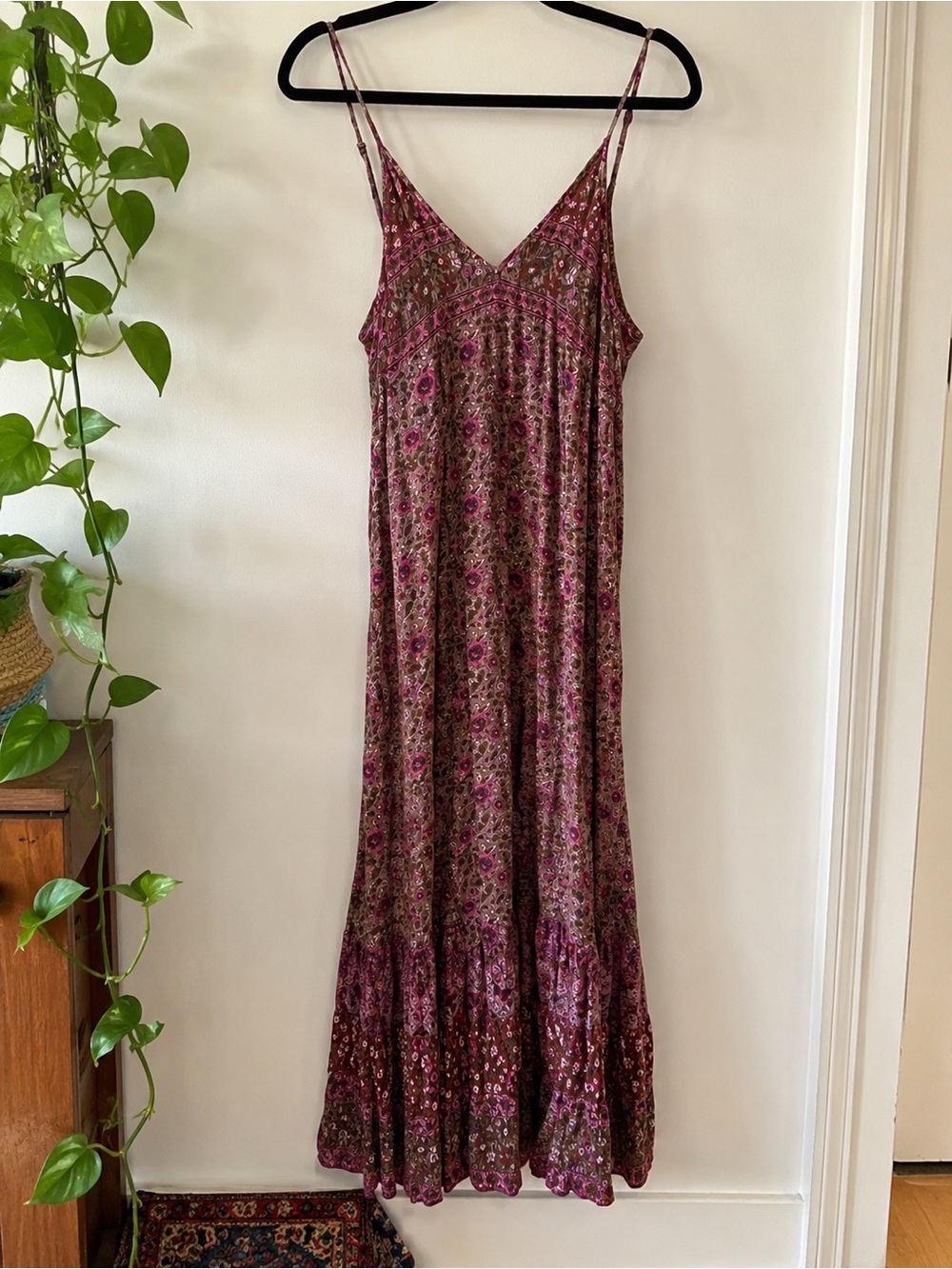 Spell Boho Floral Maxi Slip Dress